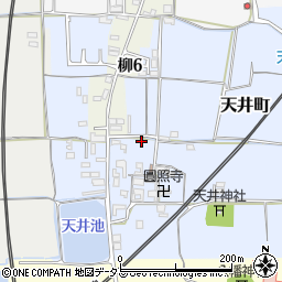 奈良県大和郡山市天井町120周辺の地図
