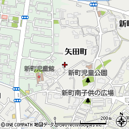 奈良県大和郡山市矢田町5518-1周辺の地図