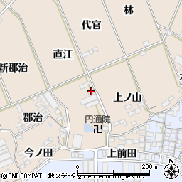 愛知県田原市福江町直江周辺の地図