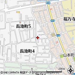 大阪府八尾市長池町4丁目9周辺の地図