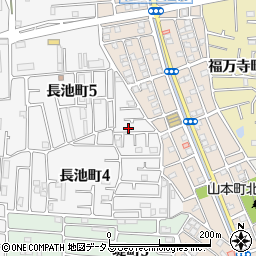 大阪府八尾市長池町4丁目7周辺の地図