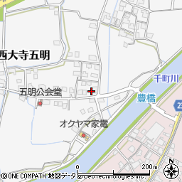 岡山県岡山市東区西大寺五明115周辺の地図