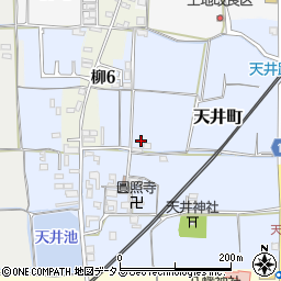 奈良県大和郡山市天井町108-2周辺の地図