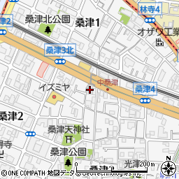 ジュネス東住吉弐番館周辺の地図
