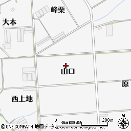 愛知県田原市伊川津町山口周辺の地図