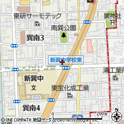 倉式珈琲店生野たつみ店周辺の地図