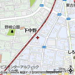 岡山県岡山市南区下中野1423-13周辺の地図