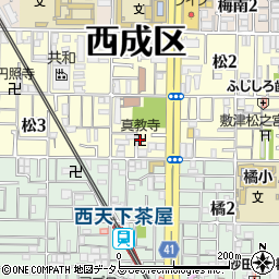 眞教寺周辺の地図