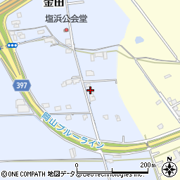 岡山県岡山市東区金田573周辺の地図