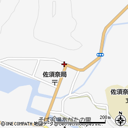 長崎県対馬市上県町佐須奈周辺の地図