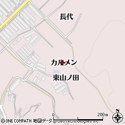 愛知県田原市野田町（カルメン）周辺の地図