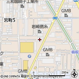 株式会社大阪電業社　八尾工場周辺の地図