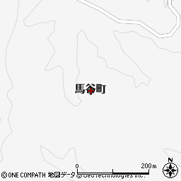 島根県益田市馬谷町周辺の地図
