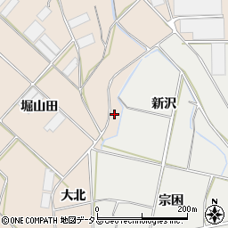 愛知県田原市西神戸町新沢周辺の地図