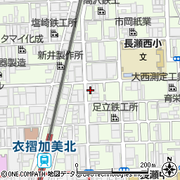 明晃化成工業株式会社　本社周辺の地図