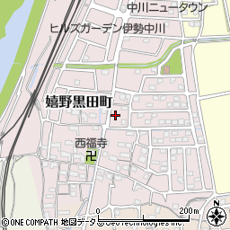 三重県松阪市嬉野黒田町周辺の地図