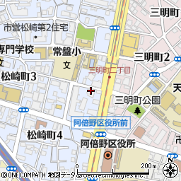ユニハイム阿倍野松崎町周辺の地図