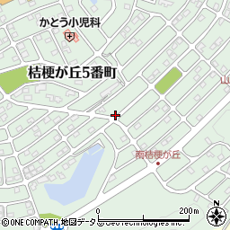 三重県名張市桔梗が丘５番町周辺の地図