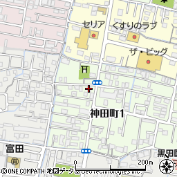 安田荘周辺の地図