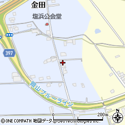 岡山県岡山市東区金田573-1周辺の地図