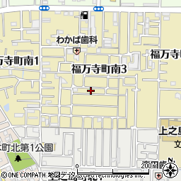大阪府八尾市福万寺町南3丁目36周辺の地図