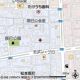 岡山県岡山市北区辰巳4周辺の地図
