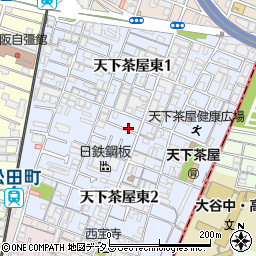 大阪府大阪市西成区天下茶屋東周辺の地図