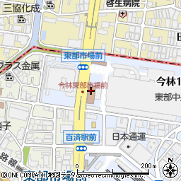 日本通運株式会社　大阪支店東部市場課周辺の地図