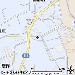 愛知県田原市大草町志田115周辺の地図
