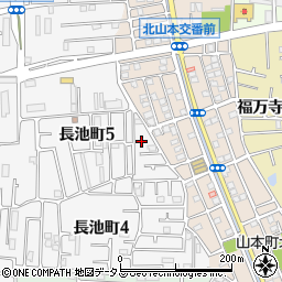 大阪府八尾市長池町5丁目3周辺の地図