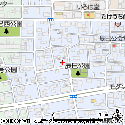 岡山県岡山市北区辰巳17周辺の地図