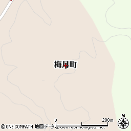 島根県益田市梅月町周辺の地図