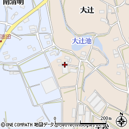 愛知県田原市西神戸町大辻12周辺の地図
