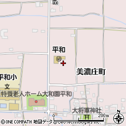 奈良県大和郡山市美濃庄町周辺の地図