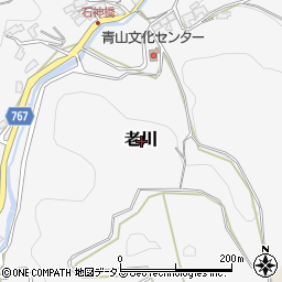 三重県伊賀市老川周辺の地図