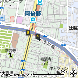 セブンイレブン地下鉄阿倍野駅前店周辺の地図