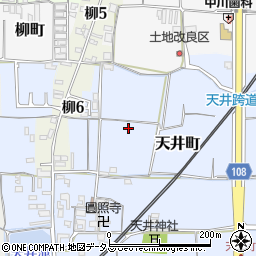 奈良県大和郡山市天井町105周辺の地図