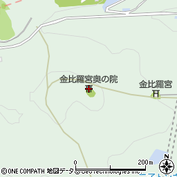 金比羅宮奥の院周辺の地図