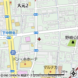 ファミリーマート岡山下中野本町店周辺の地図