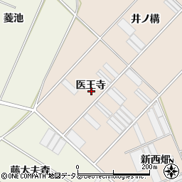 愛知県田原市福江町医王寺周辺の地図