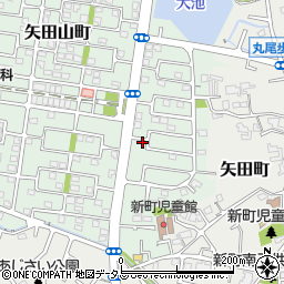 奈良県大和郡山市矢田山町44-2周辺の地図