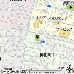 富田八幡宮周辺の地図