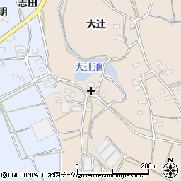 愛知県田原市西神戸町大辻23-1周辺の地図