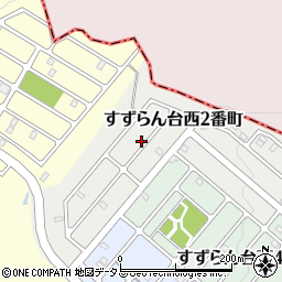 三重県名張市すずらん台西２番町周辺の地図