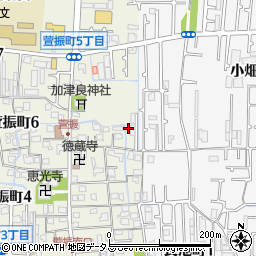 大阪府八尾市萱振町5丁目41周辺の地図