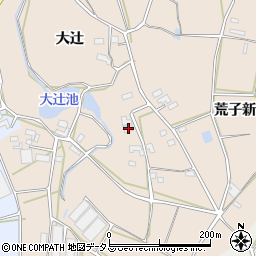愛知県田原市西神戸町大辻36周辺の地図