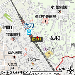 ストロベリー・チケット　弥刀駅店周辺の地図