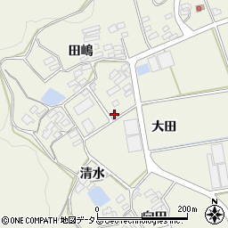 愛知県田原市芦町大田周辺の地図