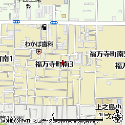 大阪府八尾市福万寺町南周辺の地図