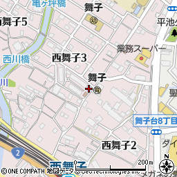 舞子会館周辺の地図